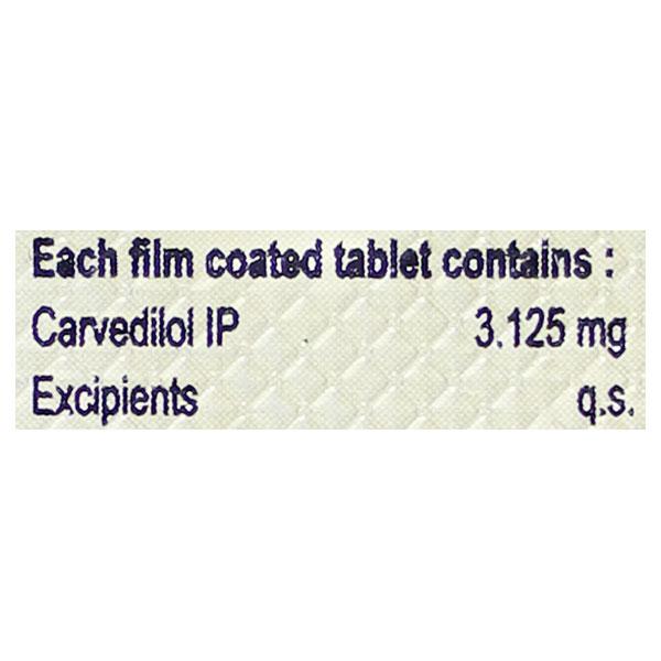 CARDICHEM 3.125 Tablet 10's