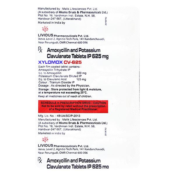 XYLOMOX CV 625 Tablet 10's