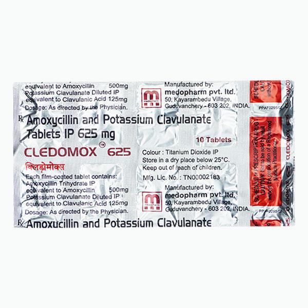 Cledomox 625mg Tablet 10'S