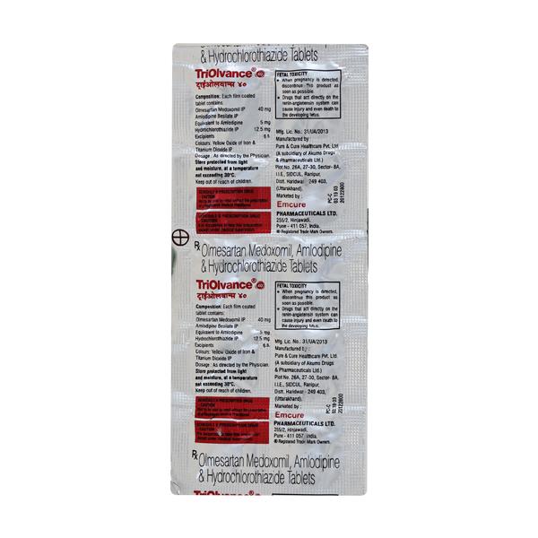 Triolvance 40mg Tablet 10'S