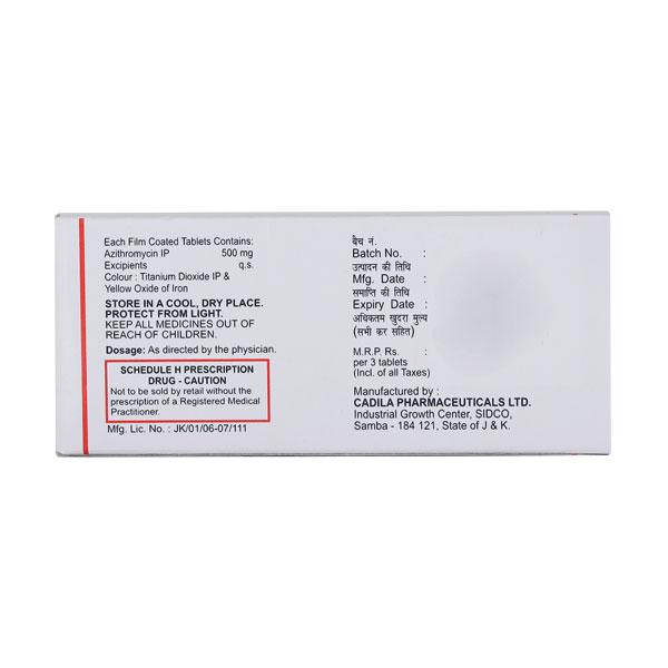 Azivista 500mg Tablet 3'S