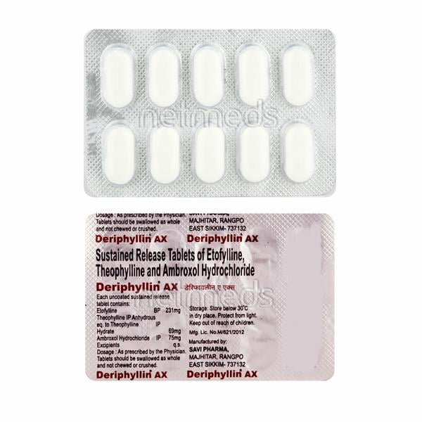 Deriphyllin AX Tablet 10'S