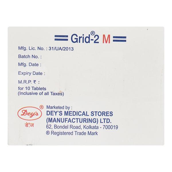 Grid 2M Tablet 10'S