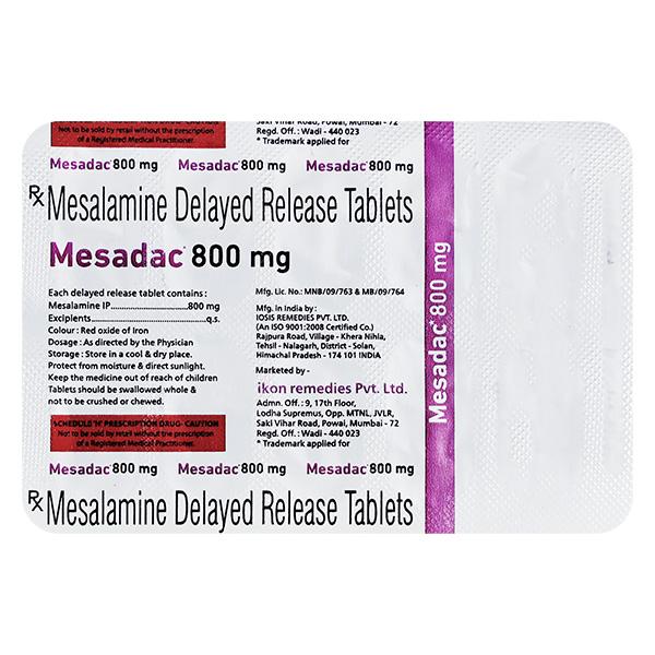 MESADAC 800mg Tablet 10's