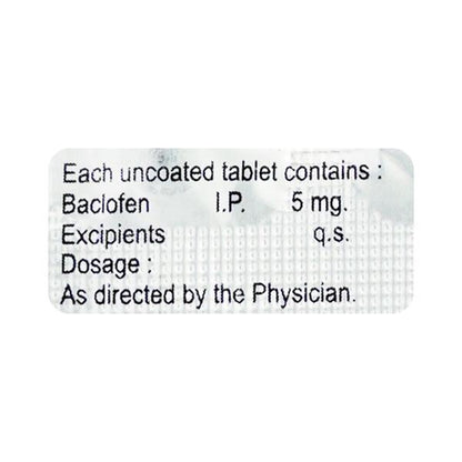 Back 5mg Tablet 10'S - Global Surgicals