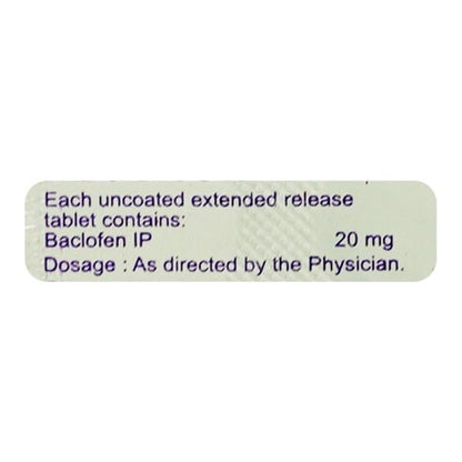 BACLESTA OD 20 Tablet 10's - Global Surgicals