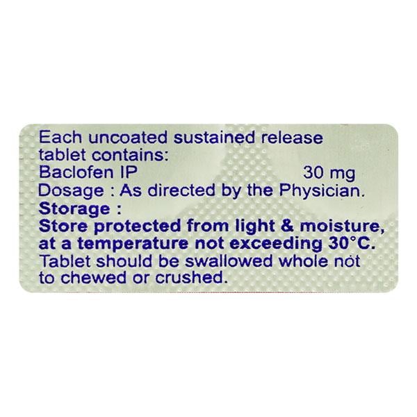 BACLESTA OD 30 Tablet 10's - Global Surgicals