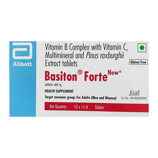 BASITON FORTE NEW GLUTEN FREE Tablet 15's - Global Surgicals