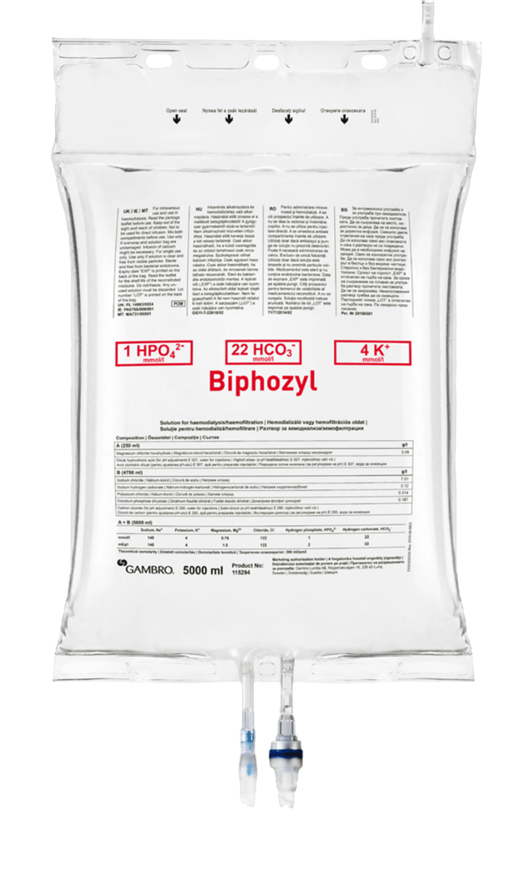 Baxter Gambro Biphozyl IV 5Litre - Global Surgicals