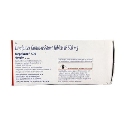 Depakote 500mg Tablet 15'S