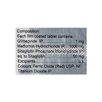 GLUCORYL MS 1 FORTE Tablet 10's
