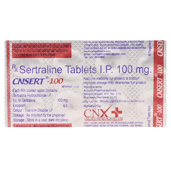 CNSERT 100mg Tablet 10's