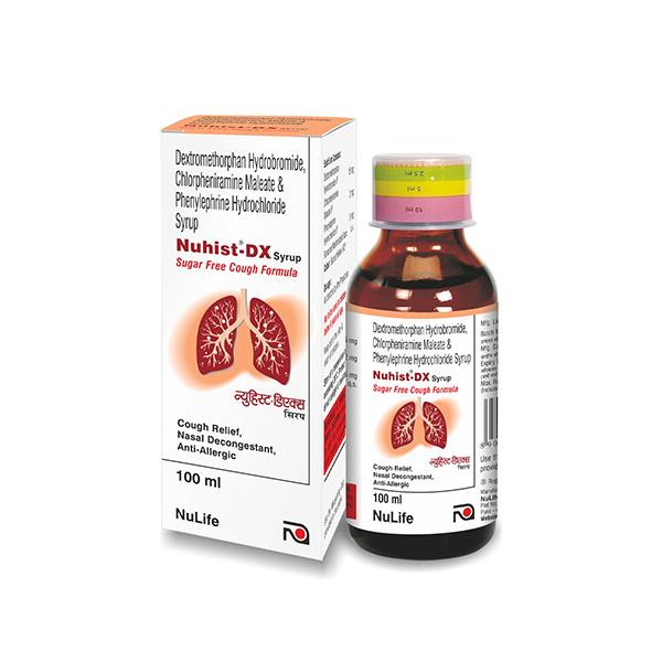 NUHIST DX SUGAR FREE Syrup 100ml