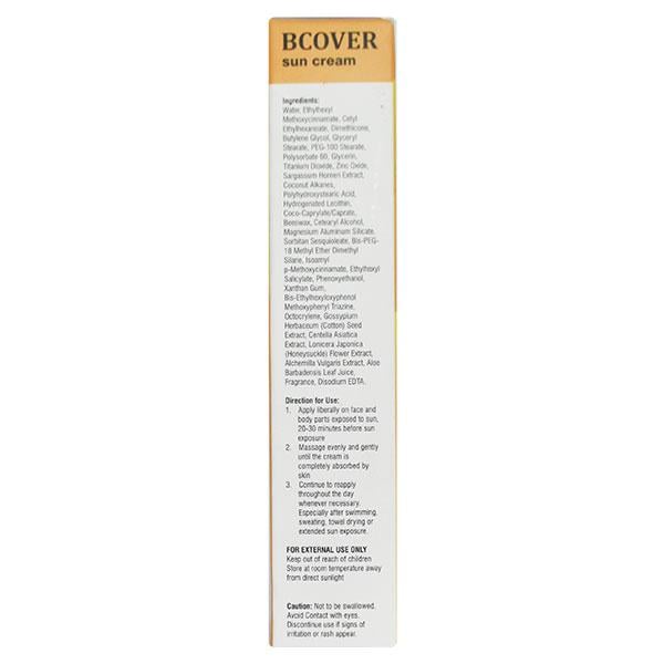 BCOVER SPF 30 PA+++ UVA+UVB SUN Cream 30gm - Global Surgicals