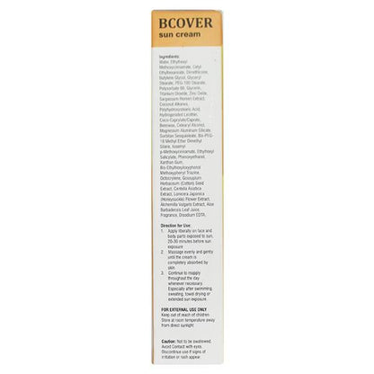 BCOVER SPF 30 PA+++ UVA+UVB SUN Cream 30gm - Global Surgicals