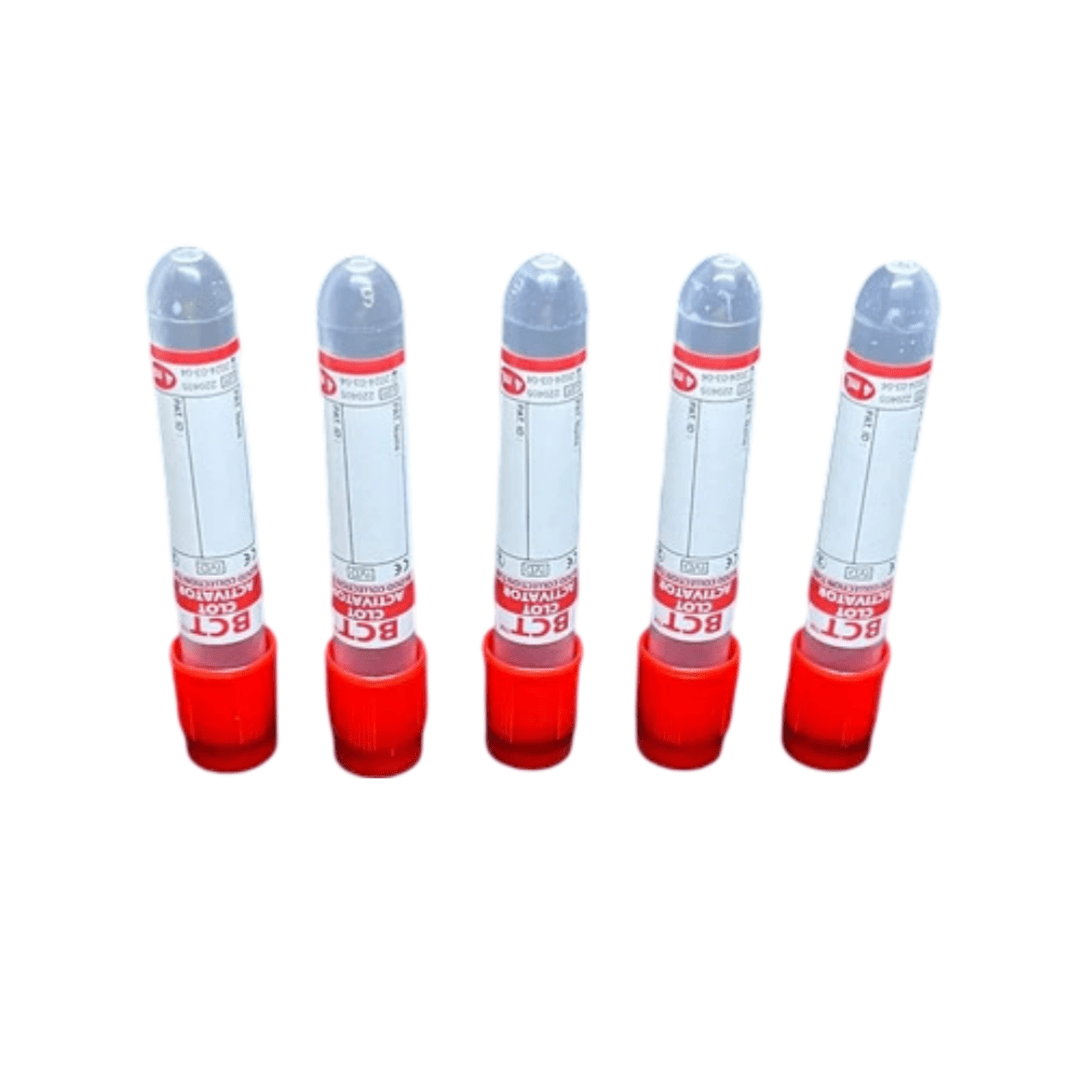 BCT Clot Activator Plain Non Vacuum Blood Collection Tube - Global Surgicals