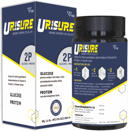 Urisure Urine Strip Glucose + Protein