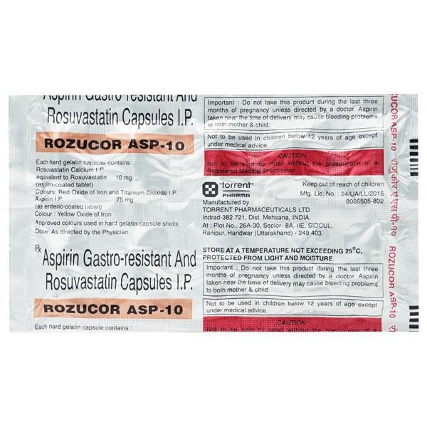 Rozucor Asp 10mg Capsule 10'S