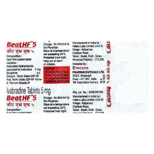 BEAT HF 5 Tablet 10's - Global Surgicals