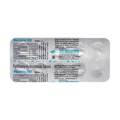 Becosix 100mg Tablet 10'S - Global Surgicals