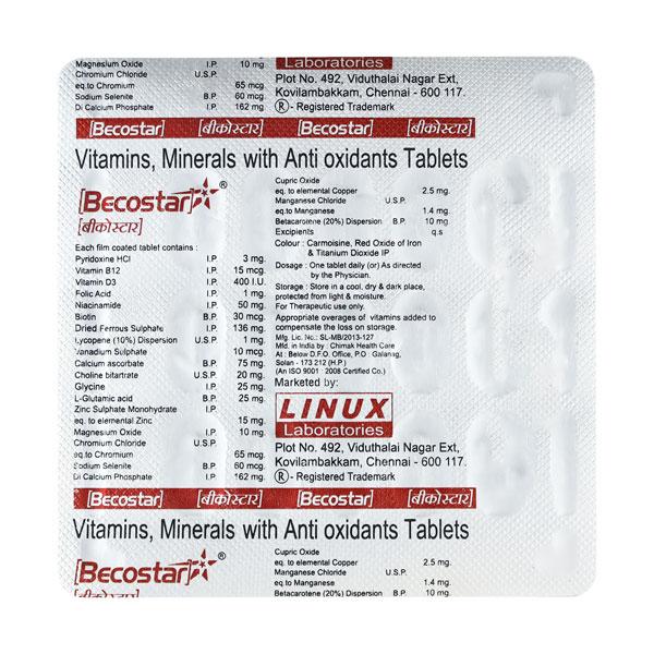 Becostar Tablet 15'S - Global Surgicals
