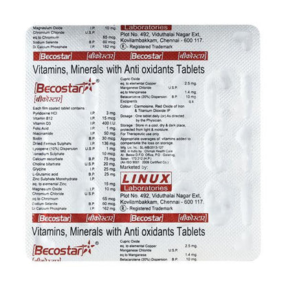 Becostar Tablet 15'S - Global Surgicals