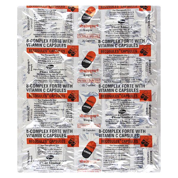Becosules Capsule 20'S - Global Surgicals