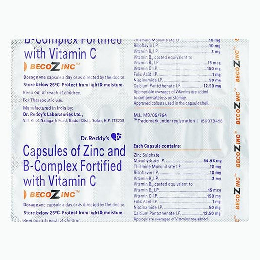 Becozinc Capsule 30'S - Global Surgicals