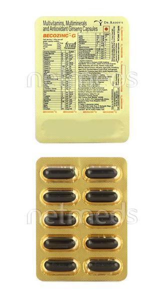 Becozinc G Capsule 10'S - Global Surgicals