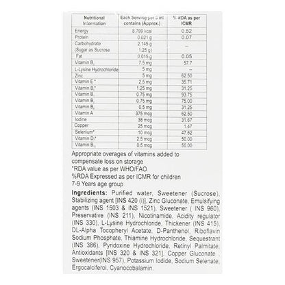 Becozinc H Delicious Mixed Fruit Flavor Syrup 200ml - Global Surgicals