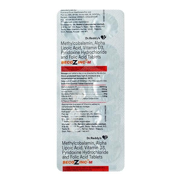 BECOZINC M Tablet 10's - Global Surgicals