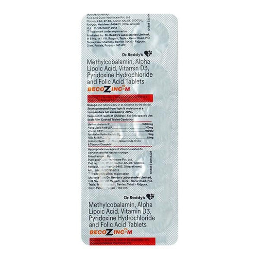 BECOZINC M Tablet 10's - Global Surgicals