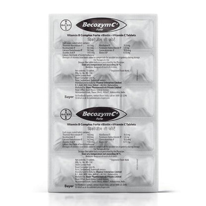 Becozym C Forte Tablet 15's - Global Surgicals