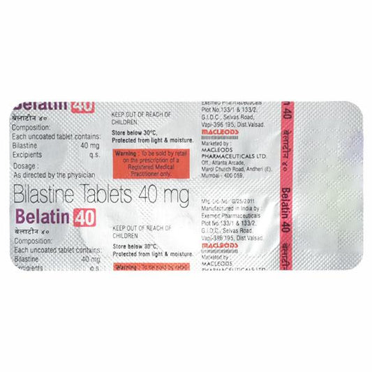 BELATIN 40 Tablet 10's - Global Surgicals