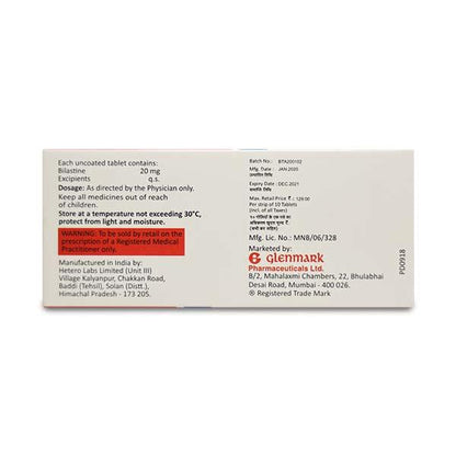 BELTAS 20mg Tablet 10's - Global Surgicals