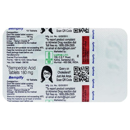 BEMPIFY 180 Tablet 10's - Global Surgicals
