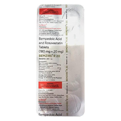 BEMZIRE R 20 Tablet 10's - Global Surgicals