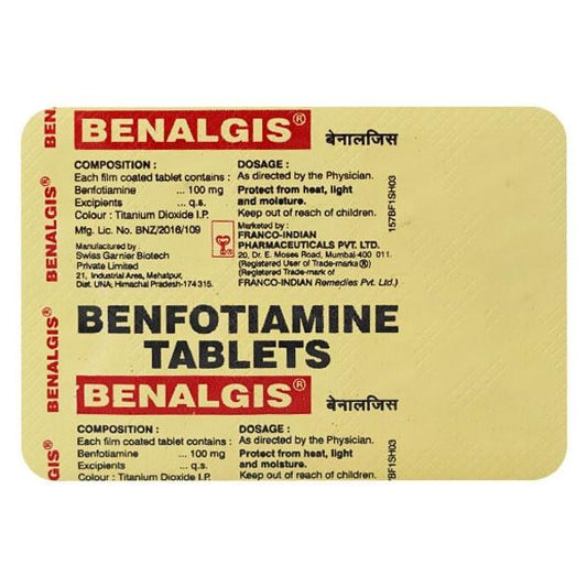 Benalgis 100mg Tablet 10'S - Global Surgicals