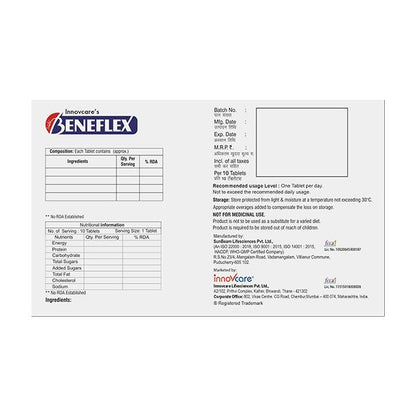 BENEFLEX Tablet 10's - Global Surgicals