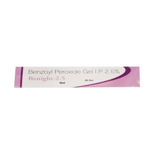 BENIGLO 2.5% Gel(topical) 20gm - Global Surgicals