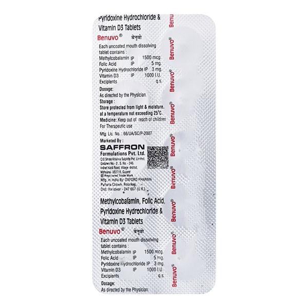Benuvo Tablet 10'S - Global Surgicals