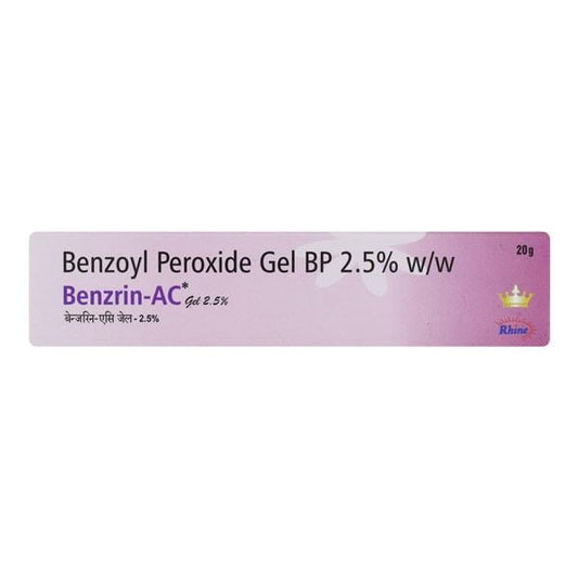 BENZRIN AC 2.5% Gel(topical) 20gm - Global Surgicals