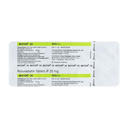 Bestor 20mg Tablet 10'S - Global Surgicals