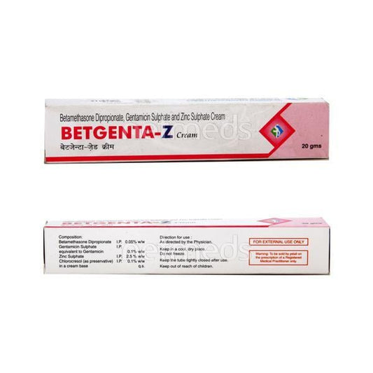 Betgenta Z Cream 20gm - Global Surgicals