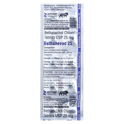 BETHANEVAC 25 Tablet 10's - Global Surgicals