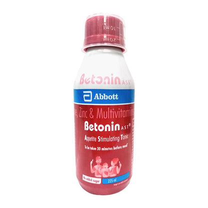BETONIN AST NO ADDED SUGAR Syrup 225ml - Global Surgicals