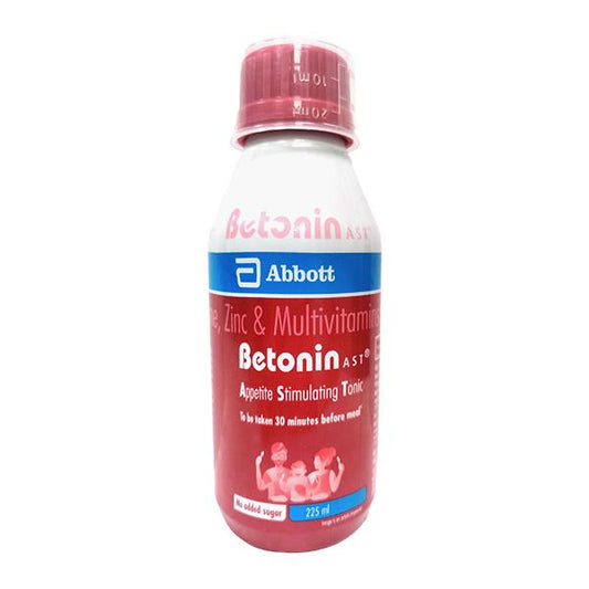 BETONIN AST NO ADDED SUGAR Syrup 225ml - Global Surgicals