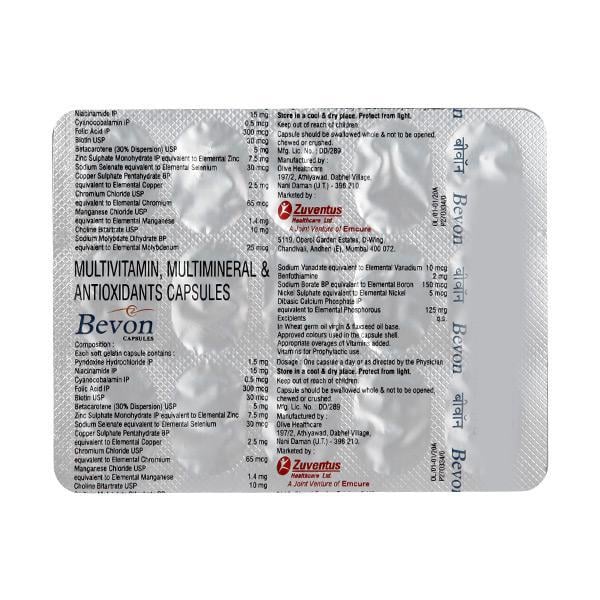 Bevon Capsule 15'S - Global Surgicals