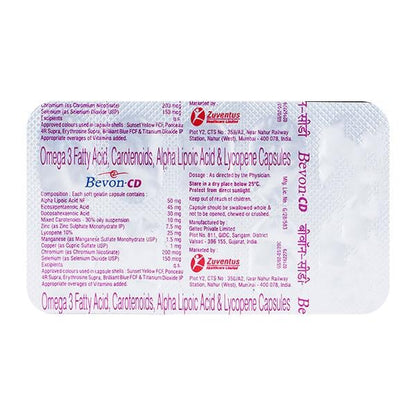 Bevon CD Capsule 10'S - Global Surgicals