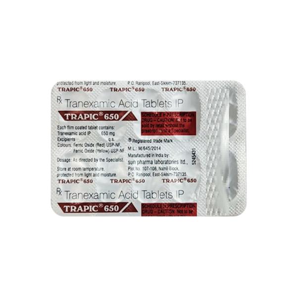 Trapic 650mg Tablet 10'S